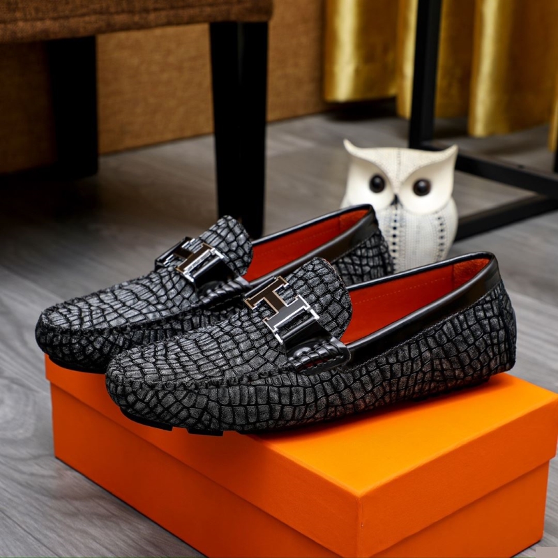 H**mes leather shoes